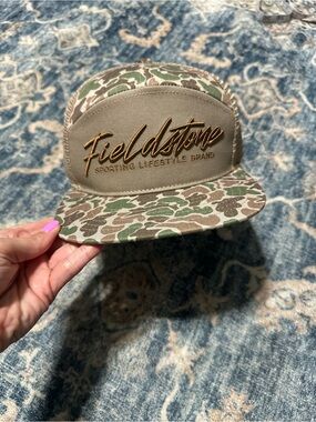 Fieldstone Camo Trucker Hat - Green & Brown
